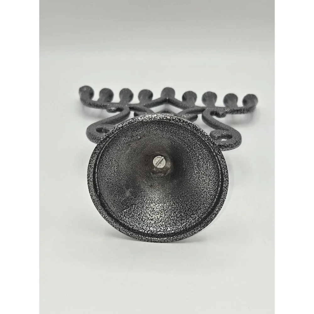 Vintage Metal Menorah Star of David‎ 9 Candle Candelabra Judaica Decor